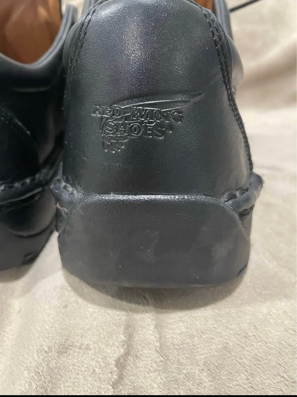 Red Wing Shoes 6703 Men's Black Leather Work Shoes Size 13 B Slip/Oil Resistant